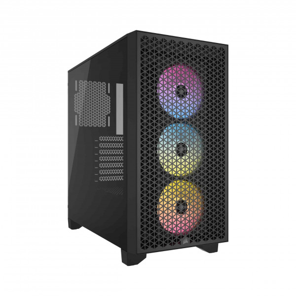 Vỏ Máy Tính Corsair 3000D RGB Tempered Glass Mid-Tower Black