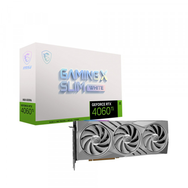 Card màn hình MSI GeForce RTX™ 4060 Ti GAMING X SLIM WHITE 16GB