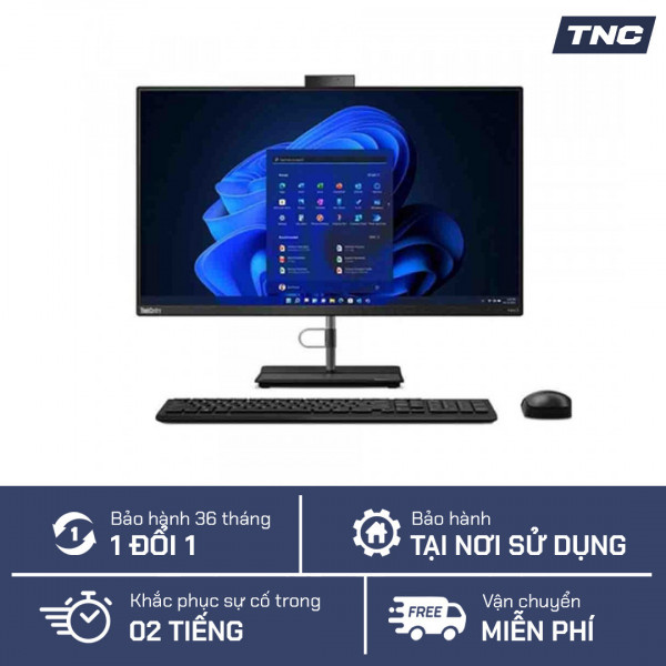 PC để bàn Lenovo ThinkCentre AIO 30a27 Gen4 Intel Core i5-13420H/ 8GB/ 512GB/ Intel UHD/ NoOS Black