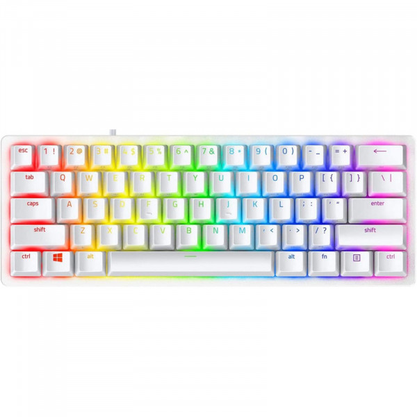 Bàn Phím Razer Huntsman V3 Pro Mini - 60% Analog Optical Esports Keyboard -White Edition- US Layout - FRML_RZ03-04991700-R3M1