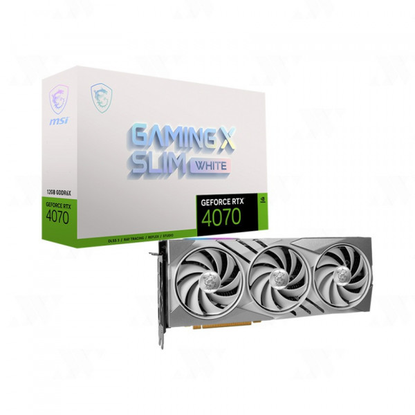 Card Màn Hình MSI GeForce RTX 4070 GAMING X SLIM WHITE 12G
