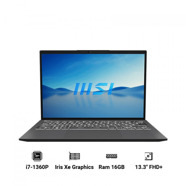 Laptop MSI Prestige 13 Evo A13M 081VN Core i7-1360P/ 16GB/ 1TB/ Intel Iris Xe/ 13.3 inch FHD/ Win 11/ Bạc