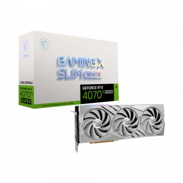 Card Màn Hình MSI GeForce RTX 4070 Ti SUPER 16G GAMING X SLIM White