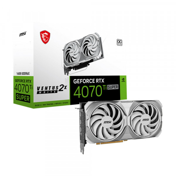 Card Màn Hình MSI GeForce RTX 4070 Ti SUPER 16G VENTUS 2X White OC