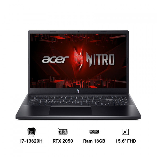 Laptop Gaming Acer Nitro V ANV15-51-72VS i7-13620H/ 16GB/ 512GB/ RTX 2050 4GB/ 15.6 inch FHD 144Hz/ Win 11