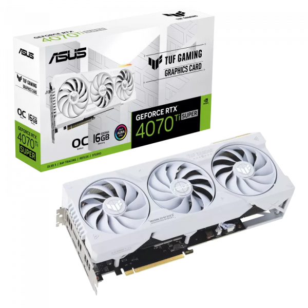 Card Màn Hình ASUS TUF Gaming GeForce RTX 4070 Ti SUPER 16GB GDDR6X OC Edition - White