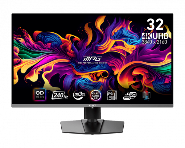 Màn Hình MSI MPG 321URX QD-OLED 31.5 Inch/ UHD/ QD-OLED/ 240Hz/ 0.03 Ms