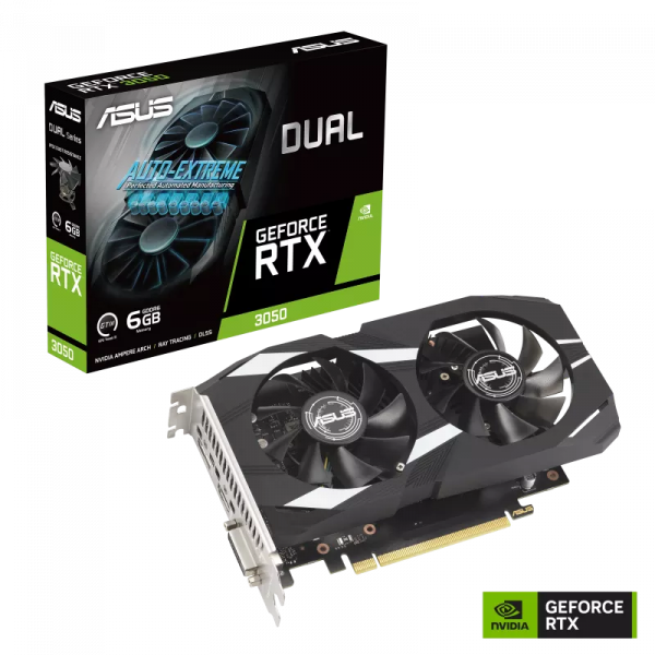 Card Màn Hình Asus Dual GeForce RTX 3050 6GB GDDR6