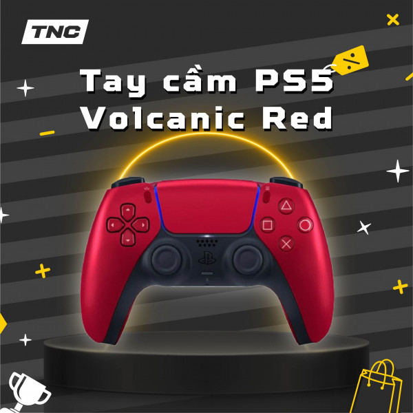 Tay Cầm Chơi Game Sony PS5 DualSense Volcanic Red - Nhập Khẩu