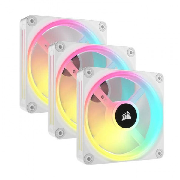 Quạt Máy Tính Corsair iCUE LINK QX120 RGB White - Starter Kit