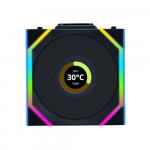 Quạt Tản Nhiệt Lian-Li UNI Fan SL Wireless LCD 120 Triple Black (12SLLCD1W3B)