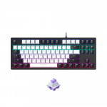 Bàn Phím Cơ Gaming DAREU EK87 v2 PBT White Black (2 Sides RGB Strip, Multi-Led, PBT Double Shot OEM Profile, DareU Dream Switch)