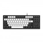 Bàn Phím Cơ Gaming DAREU EK87 v2 PBT White Black (2 Sides RGB Strip, Multi-Led, PBT Double Shot OEM Profile, DareU Dream Switch)