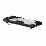 Bàn Phím Cơ Gaming DAREU EK87 v2 PBT White Black (2 Sides RGB Strip, Multi-Led, PBT Double Shot OEM Profile, DareU Dream Switch)