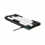Bàn Phím Cơ Gaming DAREU EK75 PBT White Black (2 Sides RGB Strip, Multi-Led, PBT Double Shot OEM Profile, DareU Dream Switch)