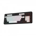 Bàn Phím Cơ Gaming DAREU EK104 White Black (2 Sides RGB Strip, Multi-Led, PBT Double Shot OEM Profile, DareU Dream/Firefly Switch)