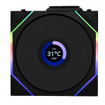 Quạt Tản Nhiệt Lian-Li UNI Fan TL Wireless LCD 120 Reverse Triple Black (12RTLLCD1W3B)