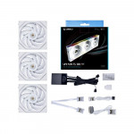 Quạt Tản Nhiệt Lian-Li UNI Fan TL Wireless LCD 120 Triple White (12TLLCD1W3W)
