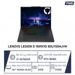 Laptop Lenovo Legion 5 15IRX10 83LY004JVN Core i7-14700HX/ RTX 5060/ 24GB/ 1TB/ 15 inch/ Black