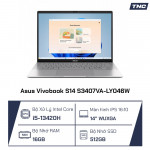 Laptop Asus Vivobook S14 S3407VA-LY046W i5-13420H/ 16GB/ 512GB /14 inch WUXGA/ Win 11/ Bạc