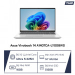 Laptop Asus Vivobook 14 A1407CA-LY008WS Ultra 5-225H/ 16GB/ 512G/ Intel Arc/ 14 inch WUXGA 60Hz/ Win 11/ Office/ Bạc