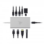 Thiết Bị Chuyển Đổi Razer USB-C Dock 11 in 1 Multiport Adapter - Mercury (RC21-02250200-R3M1)