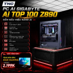 PC AI Gigabyte AI TOP 100 Z890 (AT1I9N9-0005) Core Ultra 9 285K/ 128GB/ 320GB SSD1-AI/ 2TB SSD2/ RTX 5090/ Non-OS/ Đen