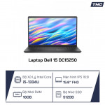 Laptop Dell 15 DC15250 Core i5-1334U/ 16GB DDR4/ 512GB SSD/ 15.6 Inch FHD/ Win 11/ Carbon Black