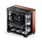 Vỏ Case Jonsbo TK-4 Wood Black ( Mid Tower/ Màu Đen)