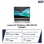 Laptop HP EliteBook x360 830 G11 A7RA8PT Core Ultra 7 155U/ 16GB/ 512GB SSD/ 13.3 Inch WUXGA/ Win 11/ Bạc