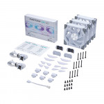 Quạt Tản Nhiệt Phanteks D30 120mm PWM Fan Reversed DRGB White - Triple Pack (PH-F120D30R_DRGB_PWM_WT01_3P)