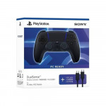 Tay Cầm Chơi Game Sony PS5 Dualsense Midnight Black Kèm Cáp USB-C (CFI-ZCT2G 01) - Chính Hãng