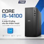 PC Dell Tower ECT1250 (TFPC8) Màu Đen | Intel Core i3-14100 | Ram 8GB DDR5 | 512GB SSD | BT | KBCopilot | M | Win 11 SL