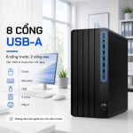 PC HP Pro Tower 280 G9 (CU3B6AT) Màu Đen | Core i5-12500 | 8GB RAM | 512GB SSD | Intel Graphics | Wlan ax+BT | USB Keyboard & Mouse | Win 11 Home 64