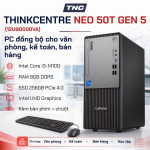 PC Lenovo ThinkCentre Neo 50T Gen 5 (12UB0000VA) Màu Đen | Intel Core i3-14100 | 8GB | 256GB | Intel UHD | NO OS | Bàn phím + Chuột