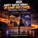 Màn Hình Gaming OLED LG UltraGear 27GX790B-B 27 Inch/ QHD/ OLED/ 540Hz (720Hz Dual Mode)/ 0.02ms