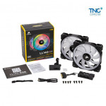 Quạt Tản Nhiệt Corsair LL140 RGB 140mm With Lighting Node PRO (Pack 2 Fan+Hub)