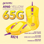 Chuột Gaming DAREU A960 YELLOW - ULTRALIGHT