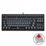 Bàn phím cơ E-DRA EK387 Gateron Red Switch/TKL/LED White/ABS