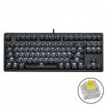 Bàn phím cơ E-DRA EK387 Gateron Yellow Switch/TKL/LED White/ABS