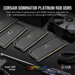 Ram Corsair Dominator Platinum RGB 32GB (2x16GB) DDR5 5600Mhz (CMT32GX5M2X5600C36)