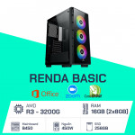 PC Đồ Họa - Renda Basic-01 (R3 3200G/ B450M/ 16GB/ 256GB SSD/ 450W)