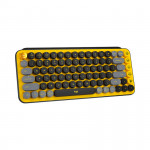 Bàn phím không dây Logitech Pop Keys Blast Yellow (USB/Bluetooth/Vàng-Đen)