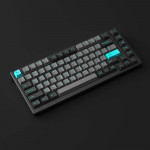 Bàn phím cơ MonsGeek MG75 Black & Cyan (White LED / Cream Blue)