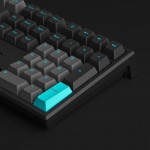 Bàn phím cơ MonsGeek MG108 Black & Cyan (White LED / AKKO cs switch - Wine White)