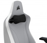 Ghế Gaming Corsair TC200 Leatherette Light Grey/ White