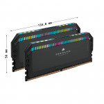 Ram Corsair Dominator Platinum RGB BLACK (CMT64GX5M2B5600C40) 64GB (2X32GB) DDR5 5600MHZ