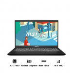 Laptop MSI Modern 15 B7M-238VN Ryzen 7 7730U/ 16GB/ 512GB SSD/ AMD Radeon Graphics/ 15.6inch Full HD/ Windows 11 Home/ Black