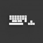 AKKO Keycap Set – White on Black WoB ABS Double-Shot / SAL profile / 195 nút