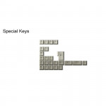 AKKO Keycap set – Warm Gray PBT Double-Shot / Cherry profile / 132 nút